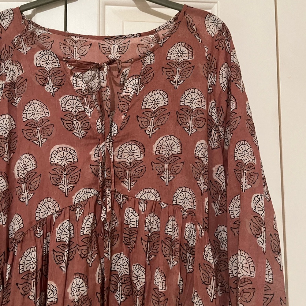 Oysho cotton dress boho NWT